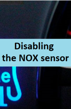 Disabling the NOX sensor